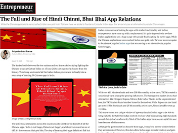 The Fall and Rise of Hindi Chinni, Bhai Bhai App Relations