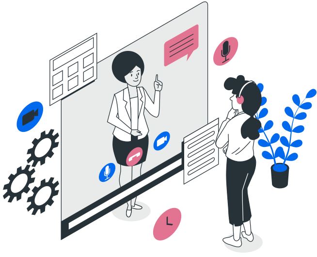 VideoMeet webinar platform interface